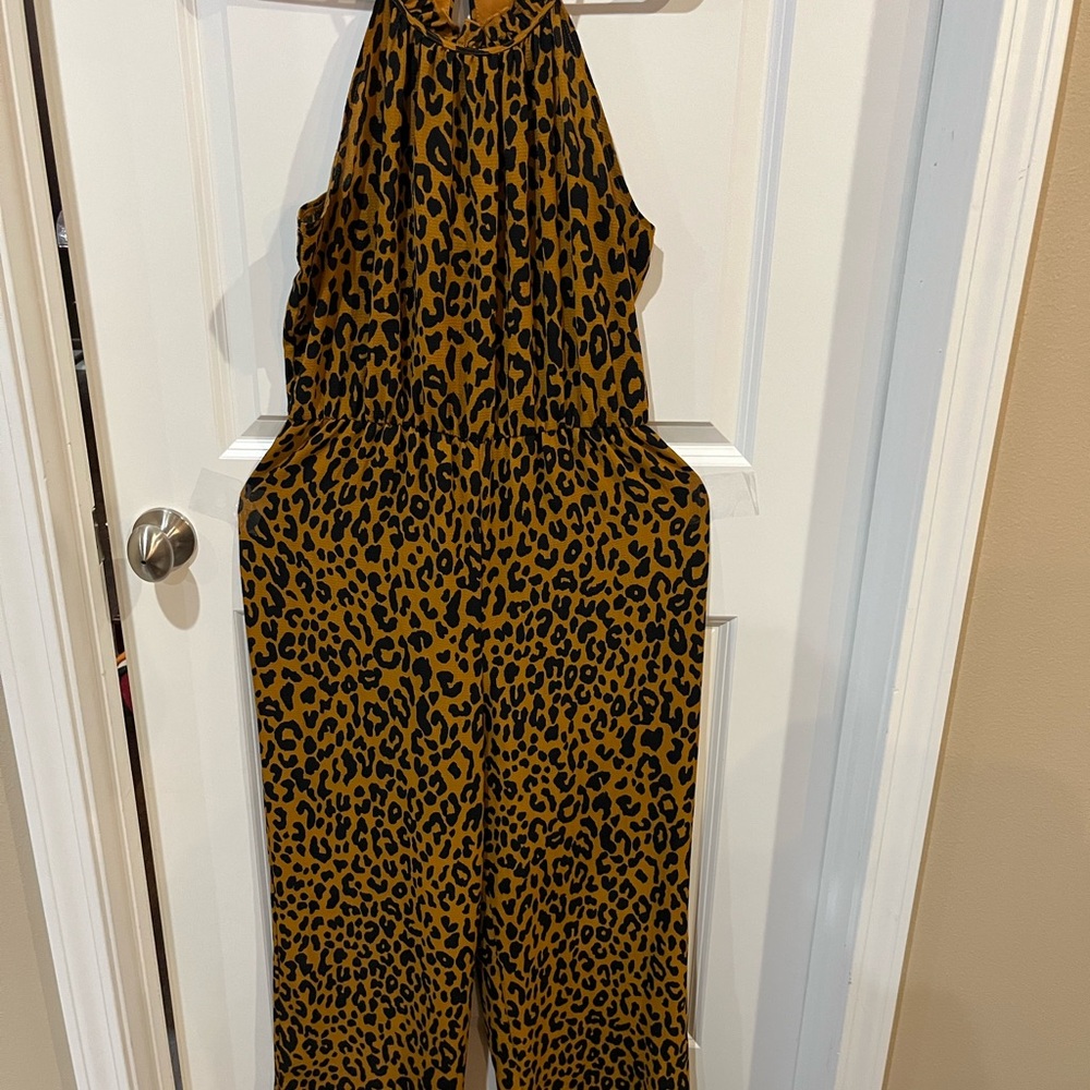 Leopard Print Jumpsuit